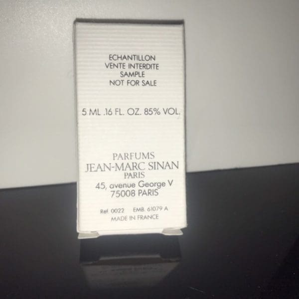 Jean-Marc Sinan  V.O.  Eau de Toilette  5 ml - Obrázek 2