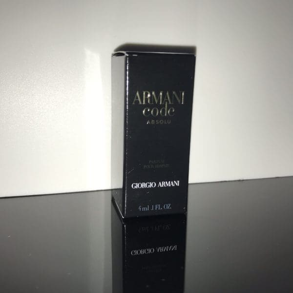 Armani  Code Absolu pour Homme  čistý parfém  4 ml  NOVINKA 2019 - Obrázek 2