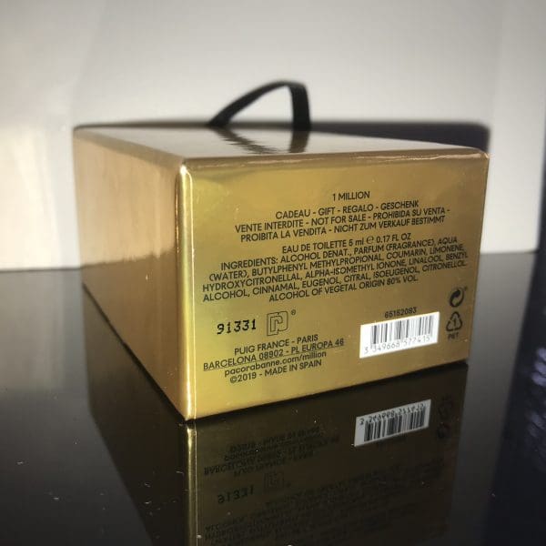 Paco Rabanne  1 Million  Eau de Toilette  5 ml  LIMITOVANÁ EDICE - Obrázek 3