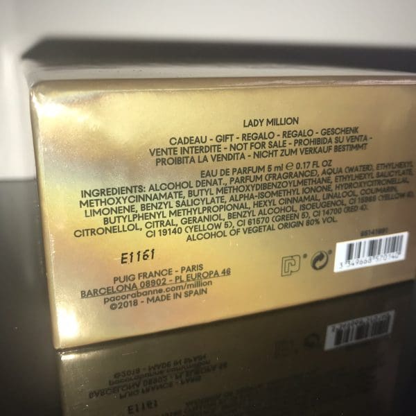 Paco Rabanne  Lady Million Eau de Parfum  5 ml  limitka, dárkový box - Obrázek 4