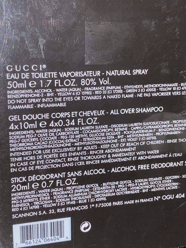 GUCCI SET Pour Homme EdT 50+40+20 ml VINTAGE - Obrázek 25